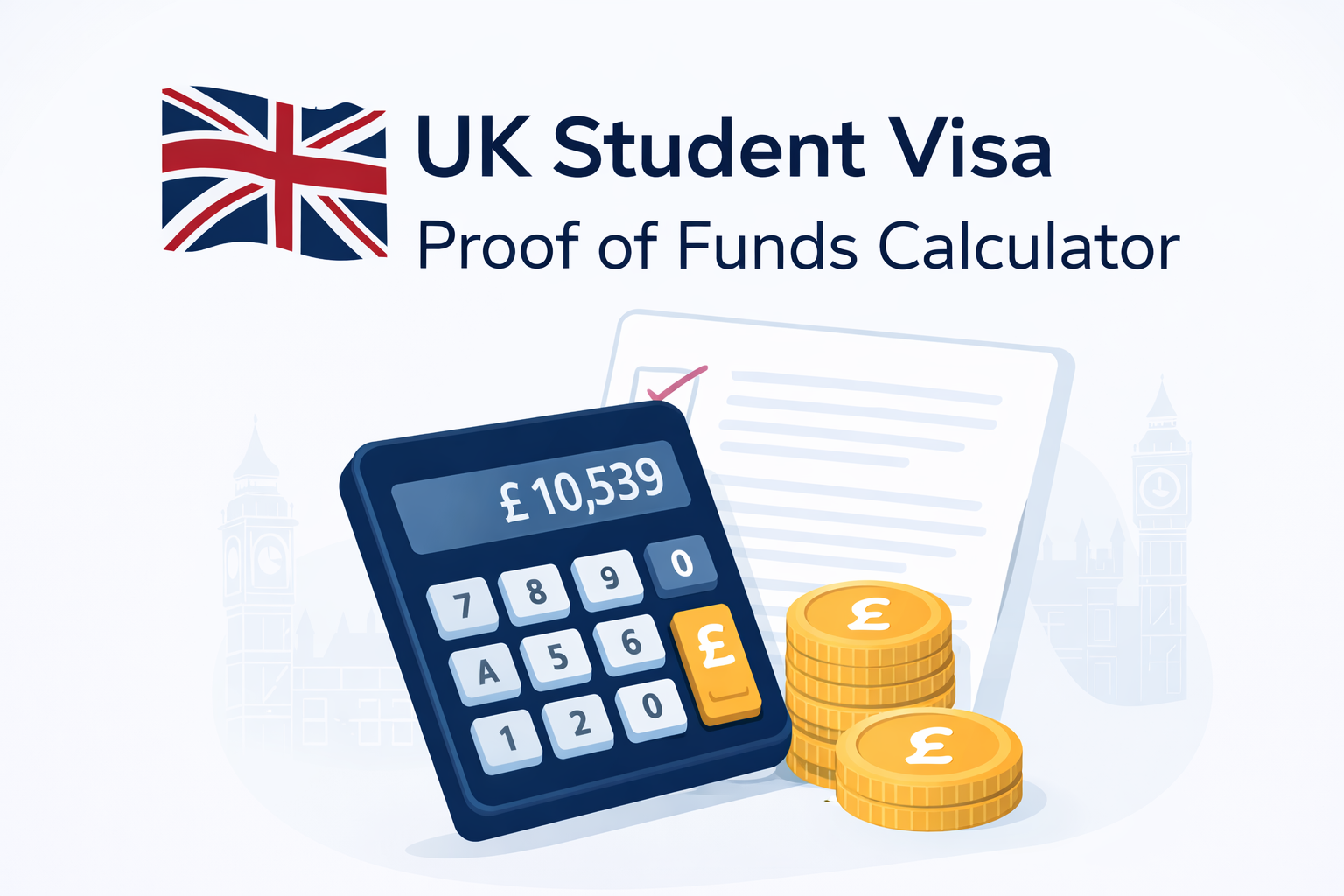 UK Student Visa Proof of Funds Calculator